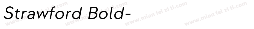 Strawford Bold字体转换